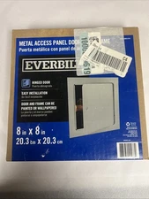 Everbilt Metal Access Panel Door With Frame 8" x 8" Hinged EB8X8PC-SDL Grey 