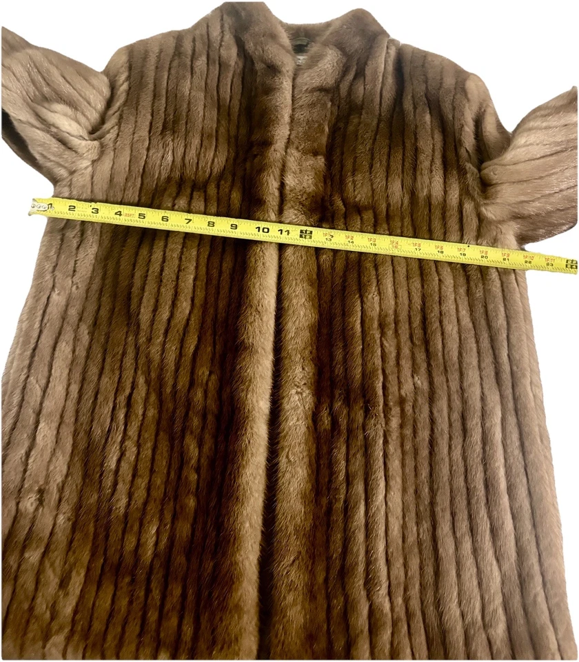 Abrigo de piel de visón Demi Buff chaqueta de longitud media para mujer talla S Taiwán ROC de colección años 80 Foto 3 de 4