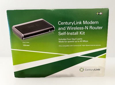 CenturyLink Modem and Wireless-N Router C1000A Self-Install Kit In Box