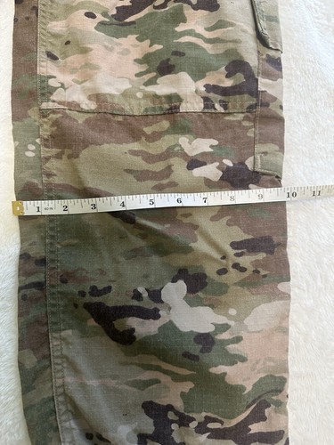 US Army Combat Uniform Insect Shield Camo Cargo Trousers Unisex Large-Long - Picture 10 of 11