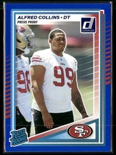 Alfred Collins 2025 Donruss #355 Press Proofs Blue San Francisco 49ers