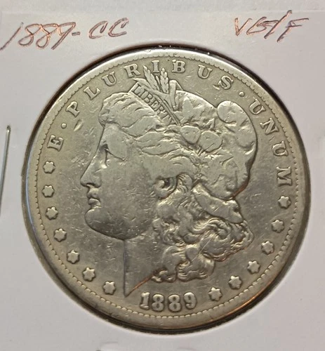 1889-CC Morgan Silver Dollar VG/F Tough Date