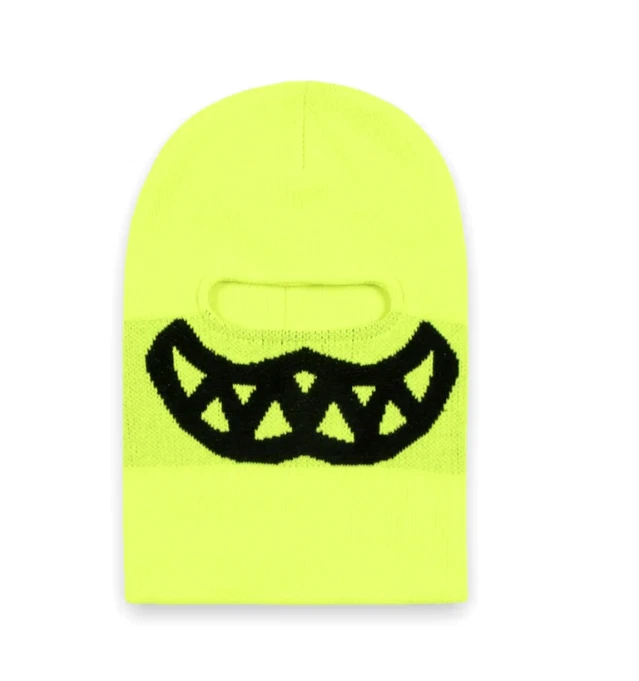 New ICECREAM Grin Balaclava Neon Yellow Grin Face Mask MSRP $40 ONESIZE - Image 3 of 3