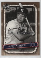 2005 Upper Deck Classics UD Promo Eddie Mathews #31 HOF sh7