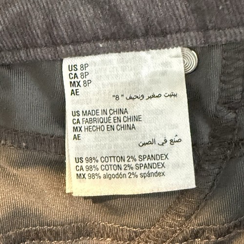 CHARTER CLUB Women's Lexington Straight Leg Corduroy Pants Size 8P Shadow Grey - Picture 19 of 19