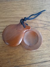 Castanets One Pair of Hard Wood Spanish Style Castanets Musical Instrument