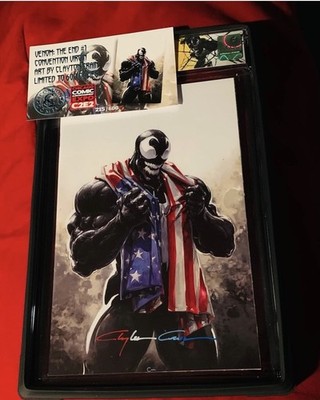 VENOM THE END #1 C2E2 CGC 9.8 SS Ltd Print-COA Clayton Crain 1st USA /Venom ART