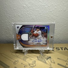 2025 Bowman Chrome Cam Smith RC Patch Player Worn Auto /150 Astros RPA