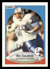 Ray Childress 1990 Fleer #126 Houston Oilers FOOTBALL *223