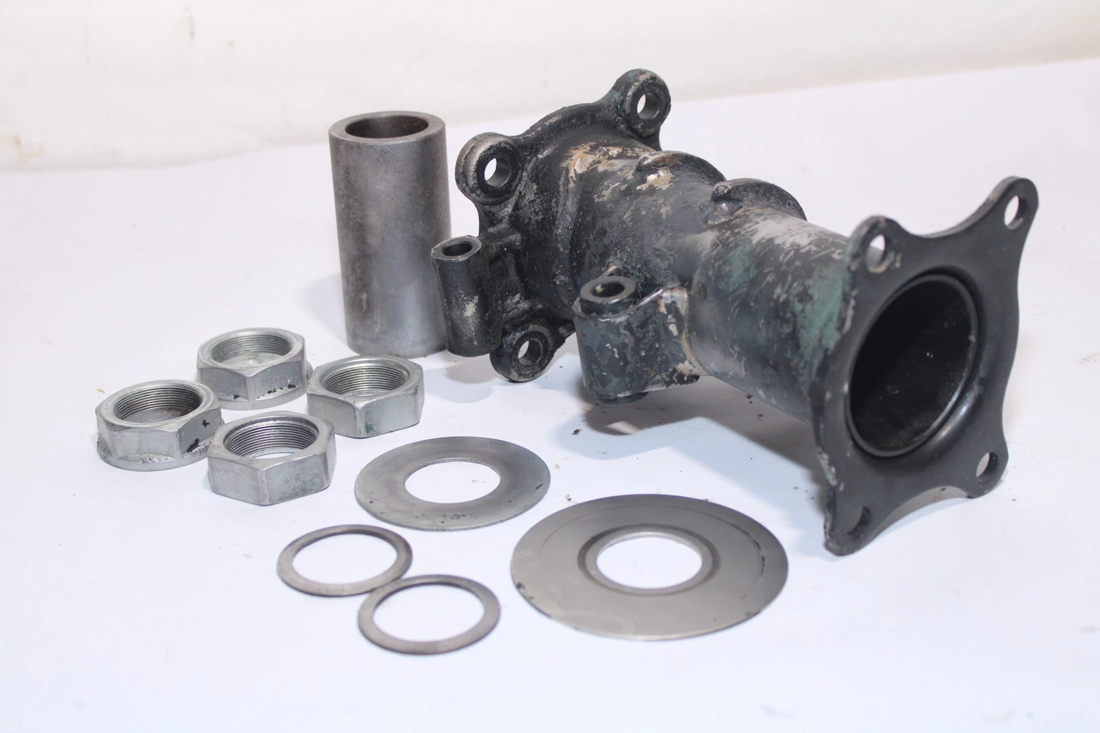 2007-2013 Honda Rancher 420 4x4 OEM Rear Back Axle Housing W/ Axle Lock Nuts