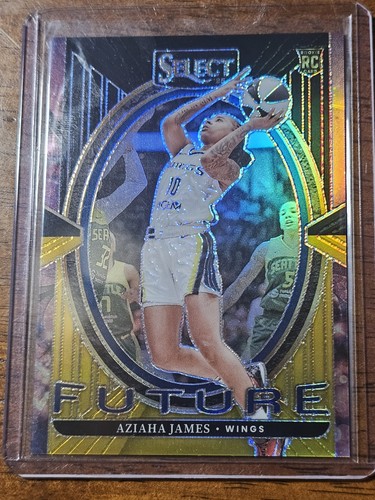 2025 Panini Select WNBA Aziaha James RC Black Gold Prizm Wings Rookie #d 2/5 SSP