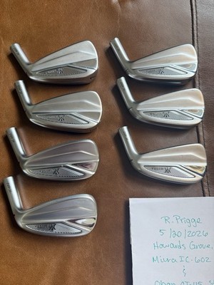 Miura IC-602 Iron Set 4-PW Oban CT-115 Stiff Shafts Very Good Condition RH