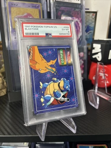 1997 Pokemon Japanese Blastoise Vs Dragonite Topsun No. 009 PSA 6