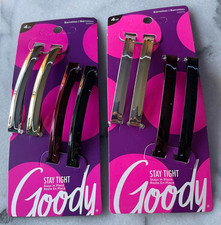 2 Goody Stay Tight Non Slip Large 3 in Metal Barrettes 02810 4 Cnt Barrettes Ea