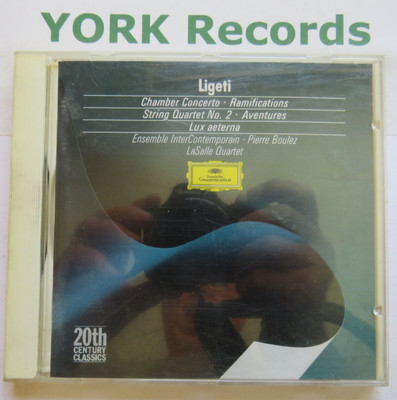 LIGETI - Chamber Concerto / Ramifications / String Quartet No 2 etc - Ex CD DG