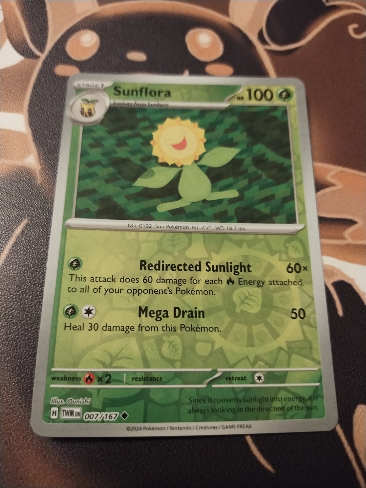 Sunflora 007/167 Sv06: Twilight Masquerade Reverse Holo-NM