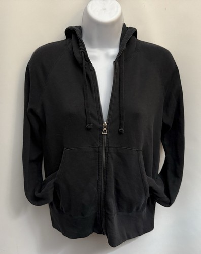 $225 JAMES PERSE Vintage French Terry Zip Up Hoodie Women 1/S Style WXA2884 EUC - Picture 8 of 14