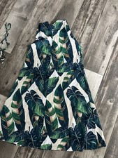 Women’s Sleeveless Tropical Print Maxi Dress