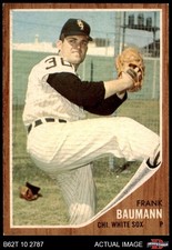 1962 Topps #161 Frank Baumann Normal Tint White Sox COMMON VARIATION 7.5 - NM+