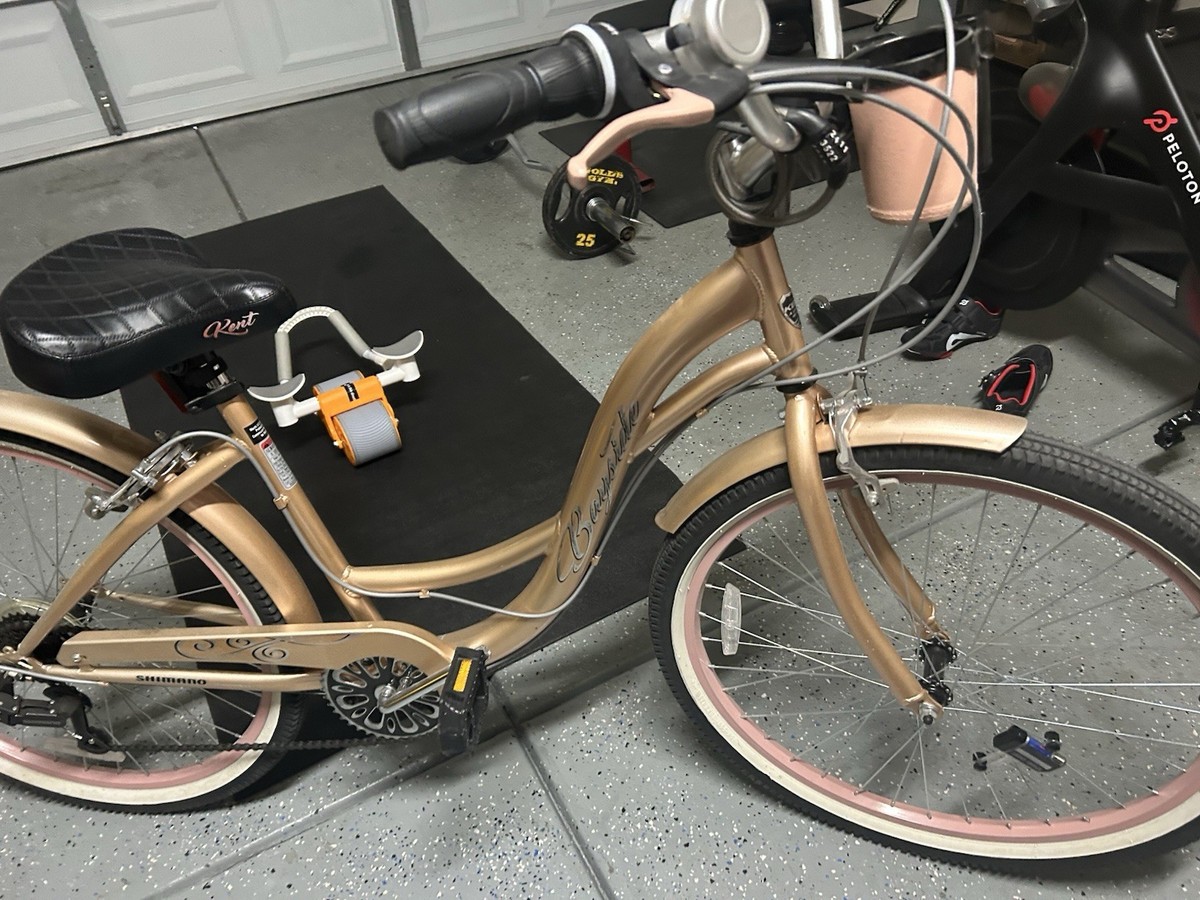 Kent 72653 26 inch Bayside Cruiser Bike - Rose Gold for sale