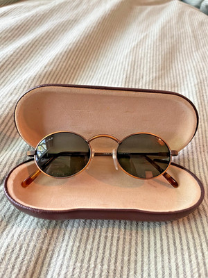 Vintage Giorgio Armani GIO Round Sunglasses 45mm Smoke Green Italy