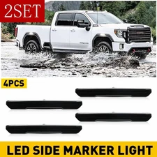 For 2020-23 GMC Sierra 2500HD 3500HD Front Rear LED Side Marker Light Smoke 2set