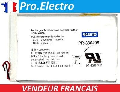 BATTERY TAB ARCHOS 70 Cobalt AC70C0 1ICP4/64/99 PR-386498 3.7V