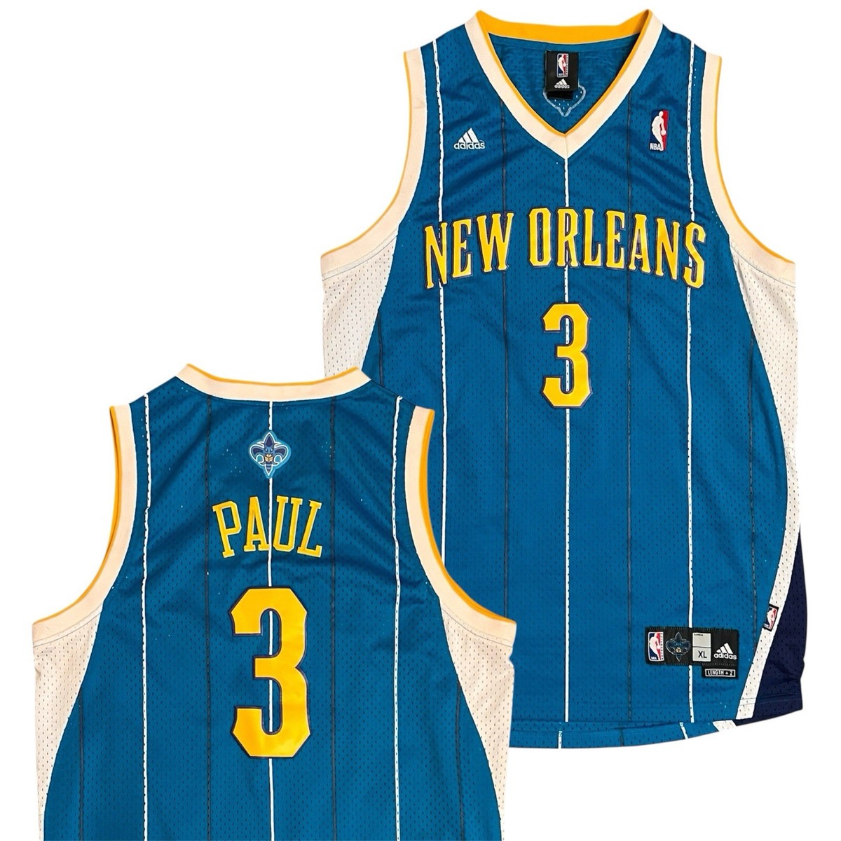 Authentic Vintage Chris Paul New Orleans Hornets Pinstripe Adidas