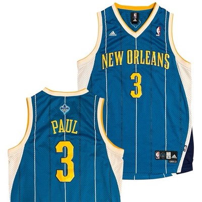 Authentic Vintage Chris Paul New Orleans Hornets Pinstripe Adidas