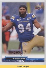 2023 Upper Deck CFL Blue Jackson Jeffcoat #76 READ q2l