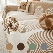 Boho Sofa Covers Reversible Chenille Sectional Couch Covers Dog Couch Protector