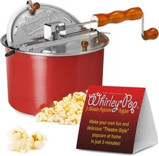 Original Whirley-Pop Popcorn Popper - Nylon Gear - Red