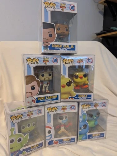 6 x Boxed Funko Pop! Toy Story 4 Lot  - Duke Alien Forky Bunny Carl Ducky