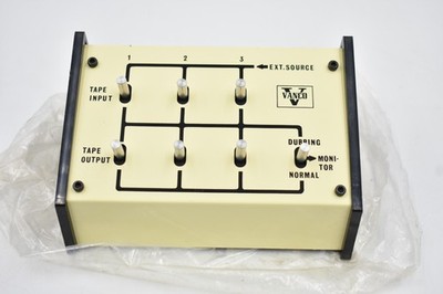 Vintage Vanco TDS-3 Multiple Tape Deck Selector and Dubbing Switch Open Box