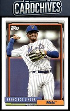 Francisco Lindor 2021 Topps Update #T92-30 1992 Topps Redux