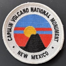 "Parche bordado 3"" círculo Monumento Nacional Volcán Capulin Nuevo México" - nuevo