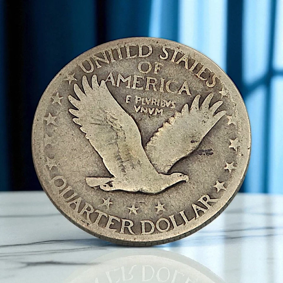 1929 Standing Liberty Quarter 90% Silver U.S. Coin Philadelphia Mint - Image 2 of 2