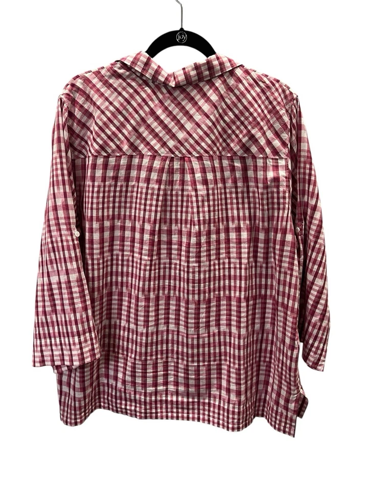 Top para mujer Tommy Bahama Ikat Me Know Popover ~ rojo fucsia ~ talla grande xL Foto 2 de 4