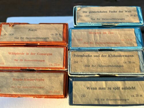 Lot of 7  Vintage Germany KALLE OZAPHAN 16mm Films Spielfilm Sicherheitsfilm - Picture 1 of 6