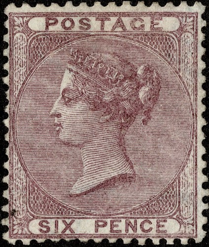 GB SG69 6d deep lilac, emblems wmk. Mint lightly hinged
