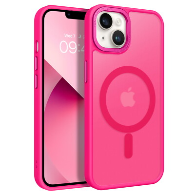 For iPhone 13/14 Shockproof Case MagSafe Magnetic Rugged Phone Cover