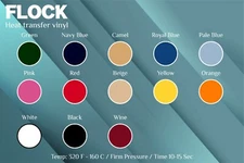 Heat Transfer Vinyl Material Thermo-FLOCK World-Paper 20 inches 