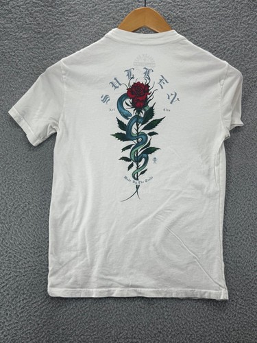 Sullen Art Premium Collective T Shirt Rose Snake Graphic Short Sleeve Tee Large - Picture 7 of 11