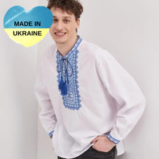 Ukrainian Embroidered Shirt for Men  Classic Vyshyvanka