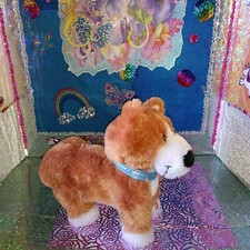   Gemmy Industries Musical Dancing Corgie Dog Golden Brown 10" Animated Plush 