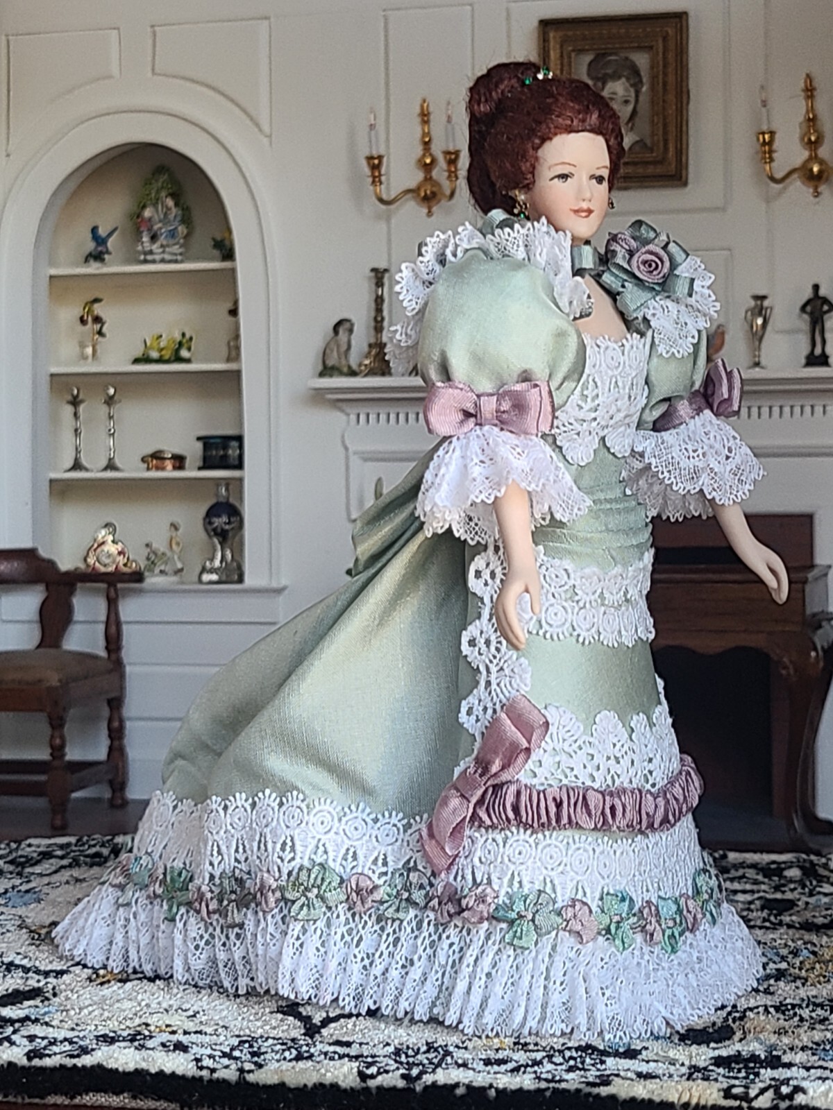 Dollhouse Miniature Artisan Joann Roberts? Porcelain Lady Doll 112 eBay