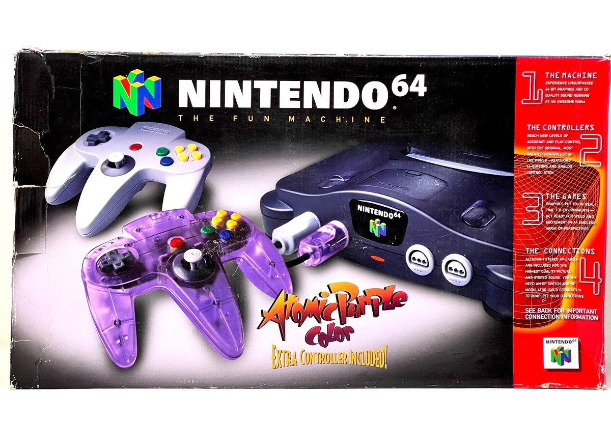 Purple N64 Controller Nintendo Atomic Purple #22 N64 Atomic Purple