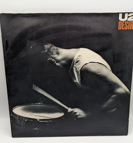 U2 DESIRE ORIGINAL 1988 ISLAND RECORDS VINYL SINGLE GATEFOLD SLEEVE
