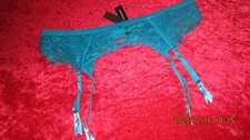 ANN SUMMERS BLUE SUSPENDER BELT SIZE L 16-18 NWT 'THE LAVISH'