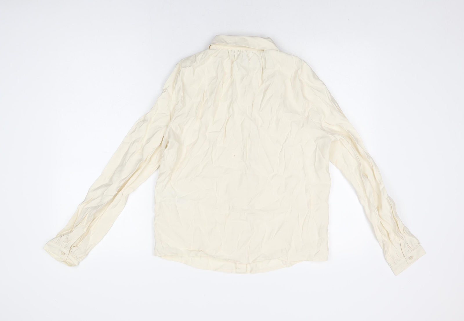 VERO MODA Womens Ivory Viscose Basic Button-Up Si… - image 2